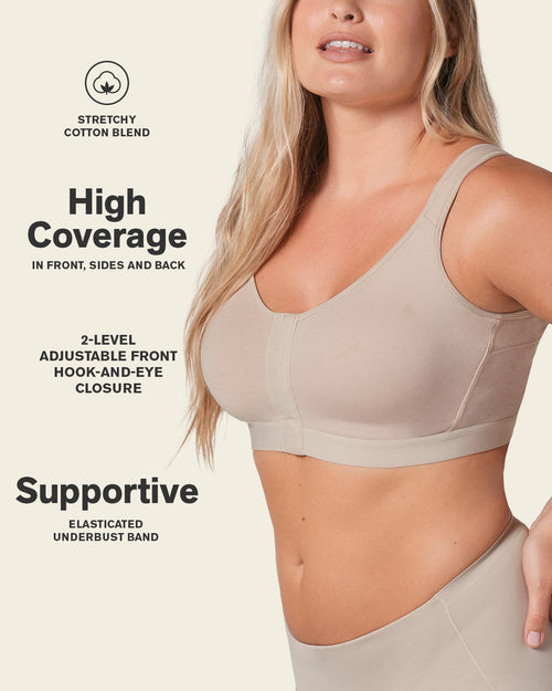 Stretch Cotton Wireless Posture Corrector Bra