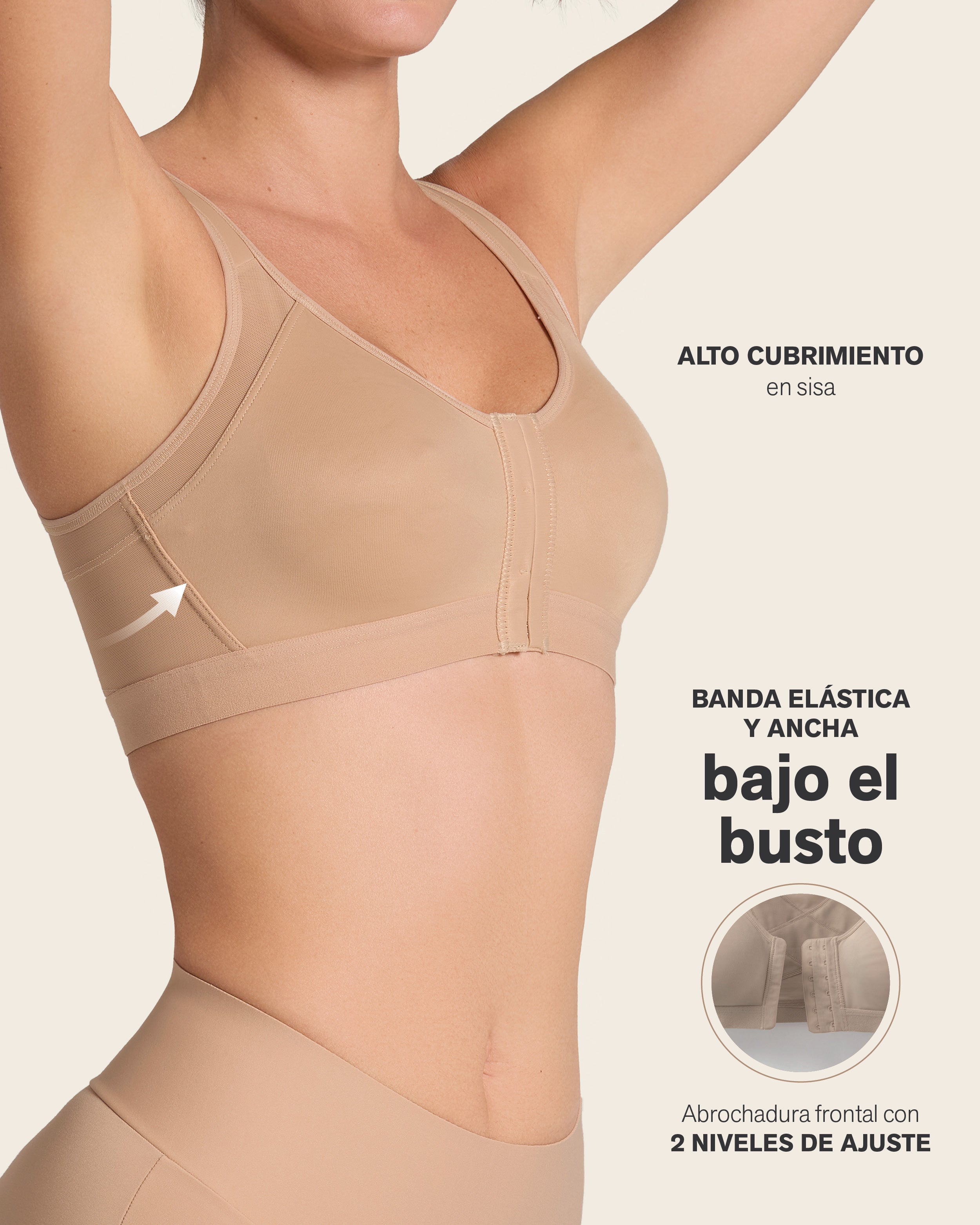 Unlined Wireless Posture Corrector Bra