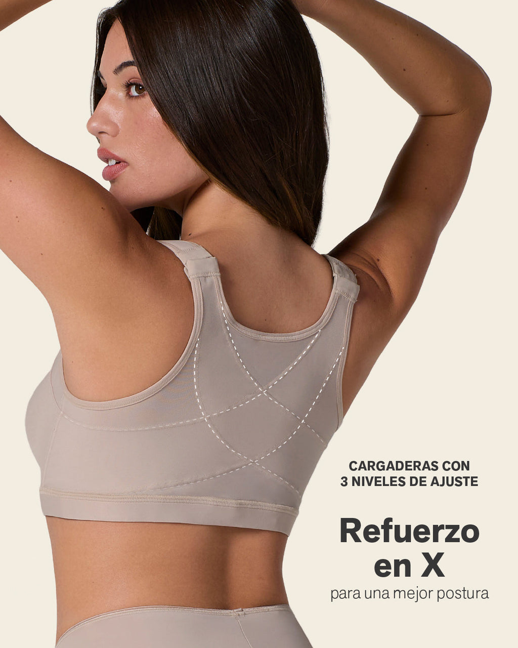 Unlined Wireless Posture Corrector Bra
