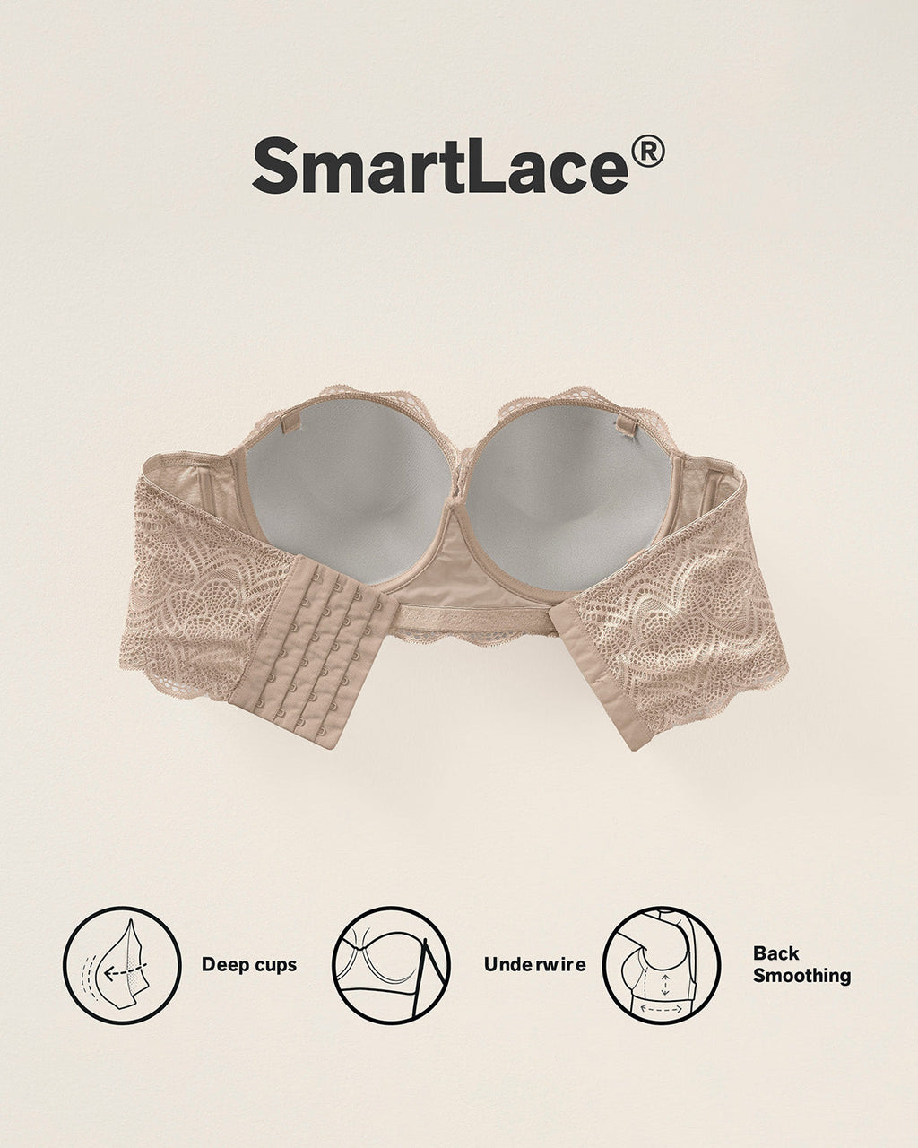 Convertible Balconette Lace Push Up Bra
