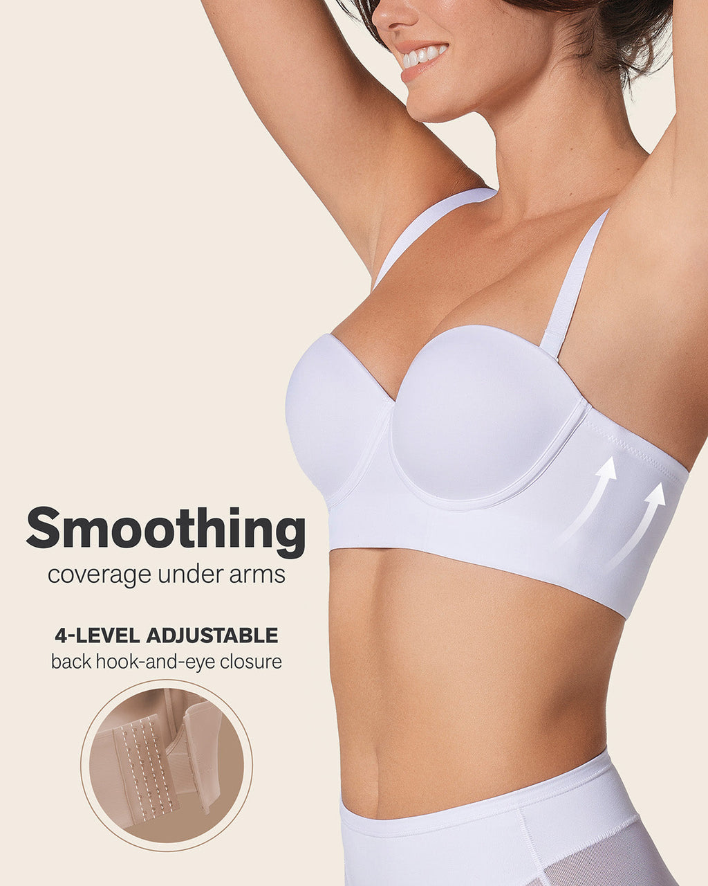 2-Pack Bras 360: Strapless Longline Contouring Bras