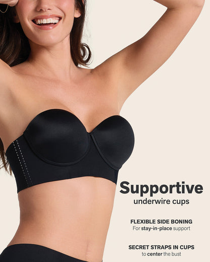 2-Pack Bras 360: Strapless Longline Contouring Bras