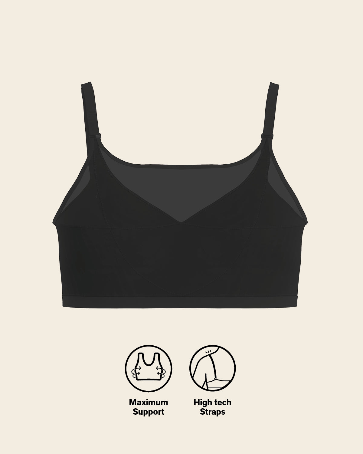 Lightly Lined Wireless Posture Corrector Bra