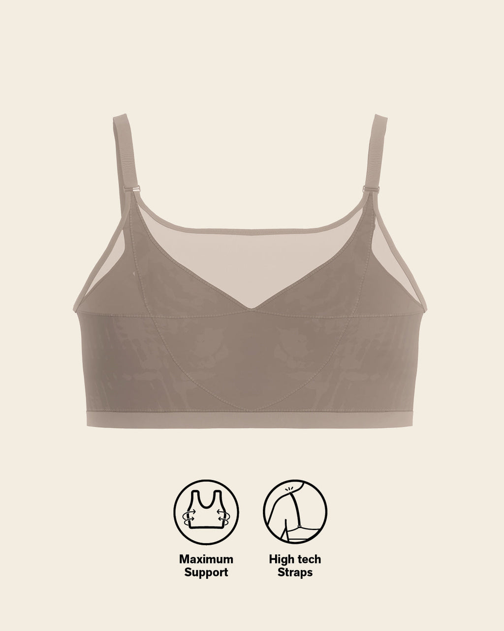 Lightly Lined Wireless Posture Corrector Bra