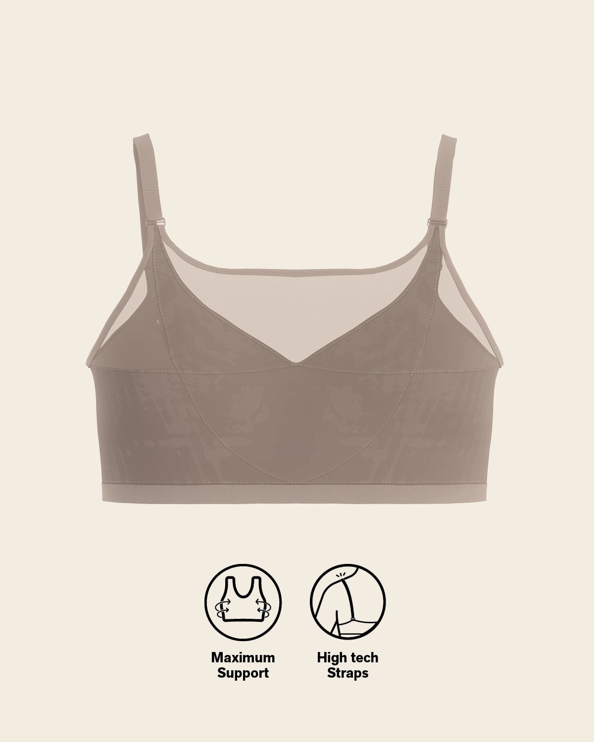 Lightly Lined Wireless Posture Corrector Bra