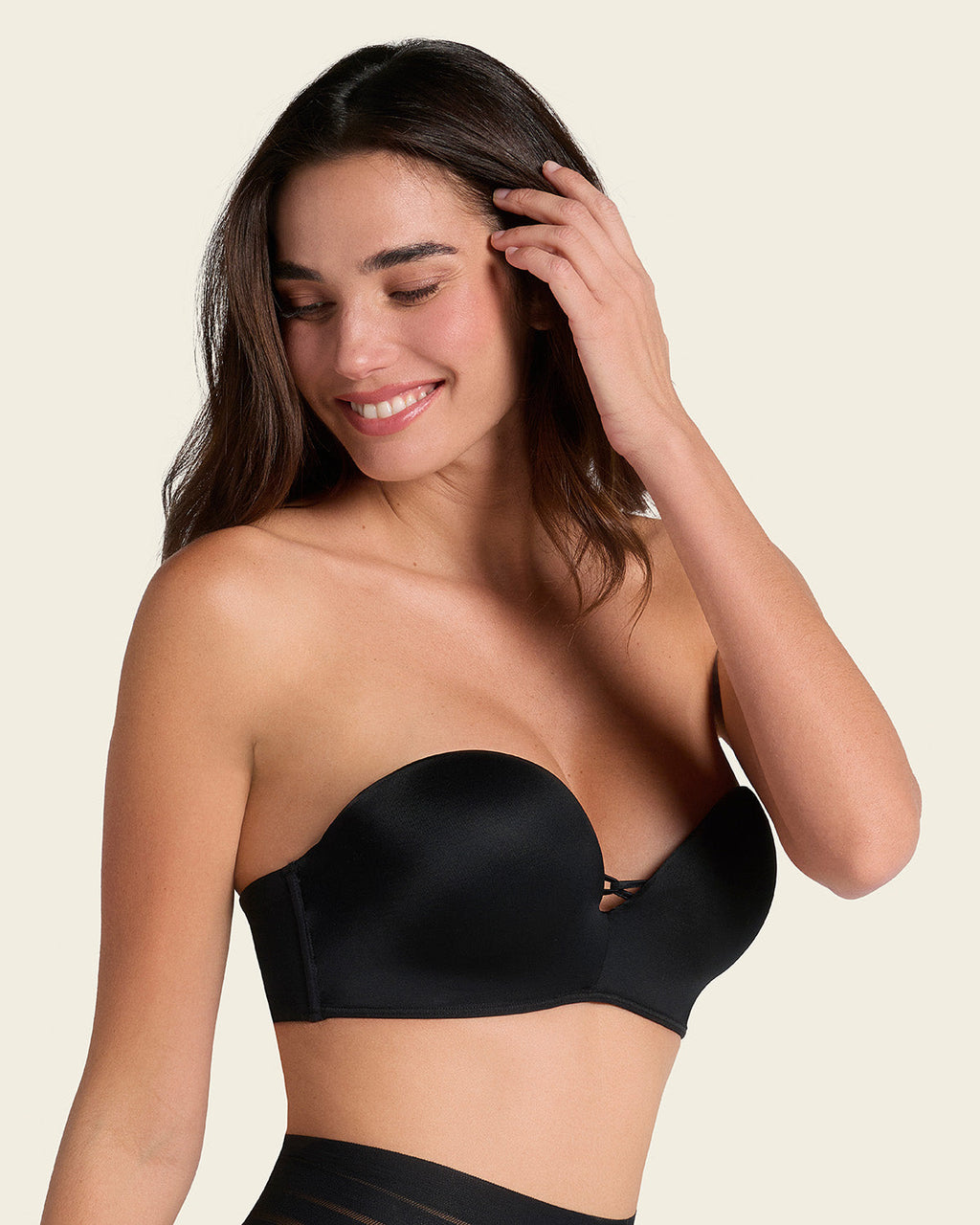 Triple Push-Up Strapless Bra