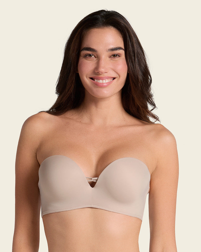 Triple Push-Up Strapless Bra