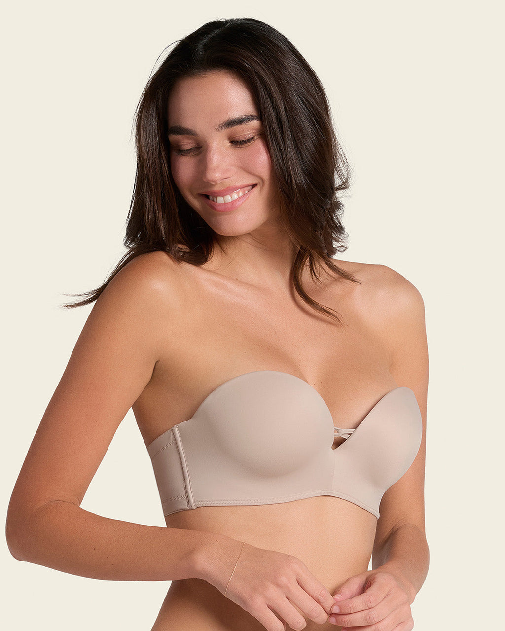 Triple Push-Up Strapless Bra