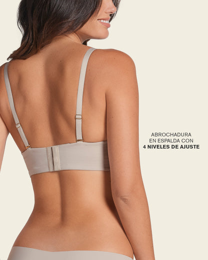 Triple Push-Up Strapless Bra