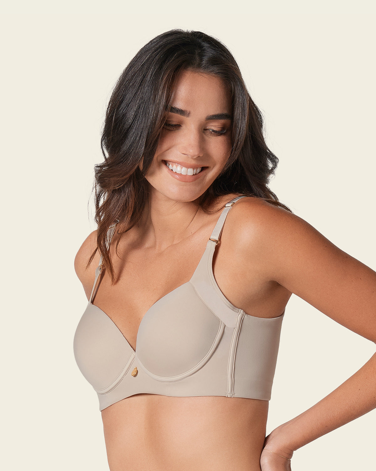 2-Pack High Profile Back Smoothing Bras with Soft Full Coverage Cups
