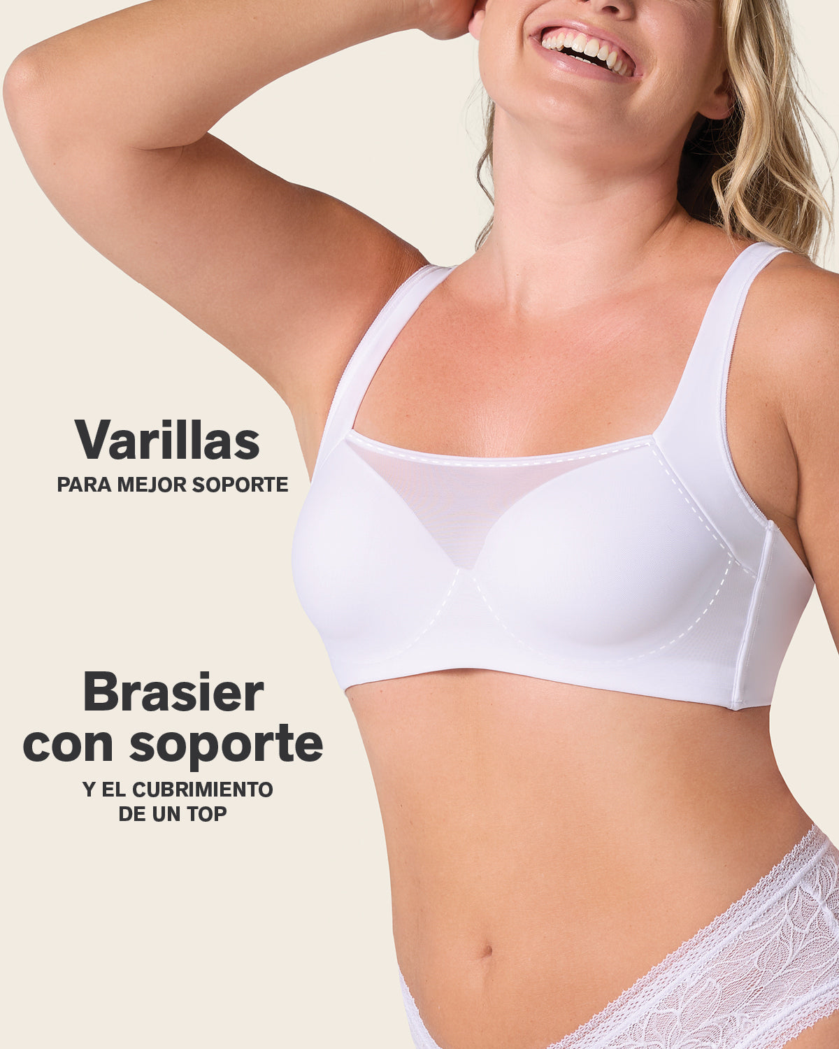 Mesh Front Contouring Bra