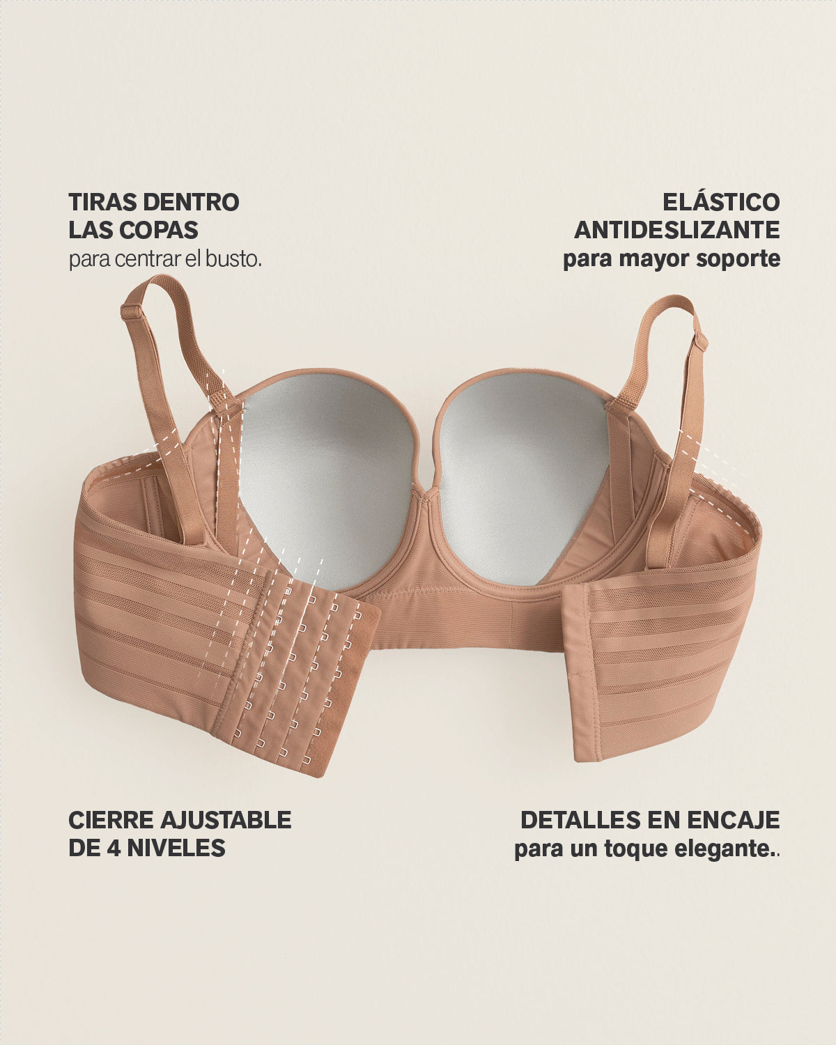 Strapless Bra with Underwire