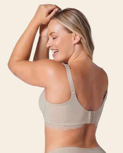 Lace Profile Bra & Ultra Light Lace Panty in Nude
