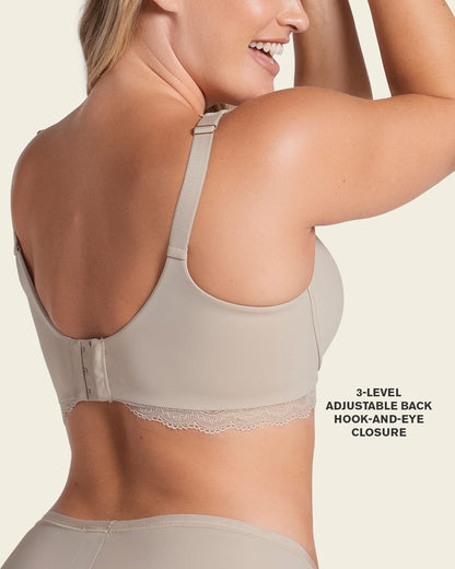 Lace Profile Bra & Ultra Light Lace Panty in Nude