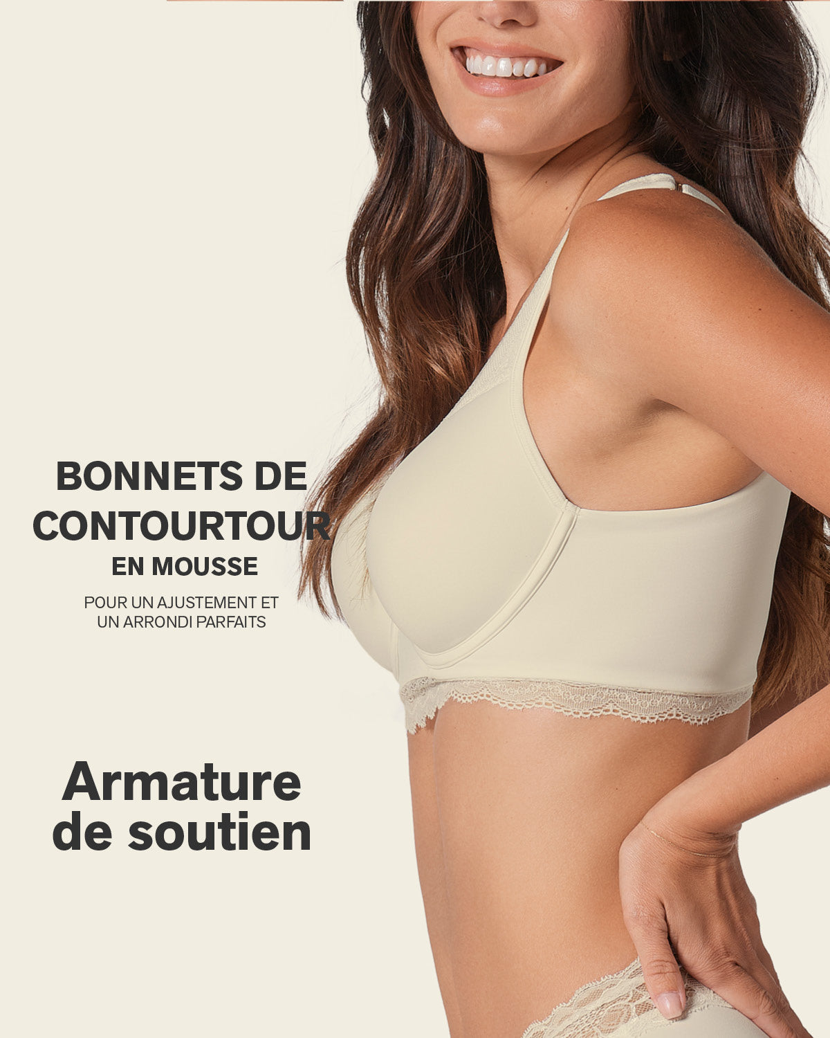 Deep Coverage Soft Lightly-Lined Lace Underwire Bra