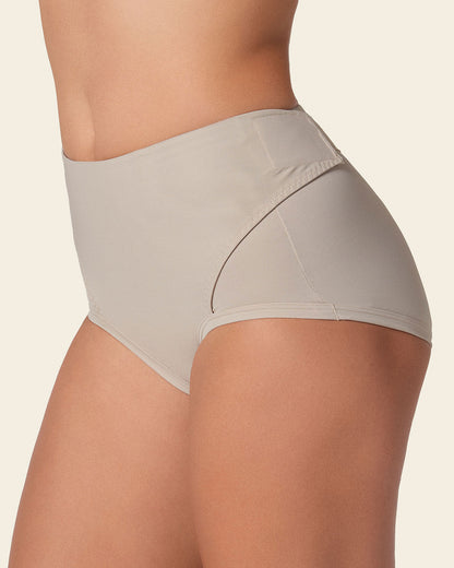 Firm Compression Postpartum Panty with Adjustable Belly Wrap