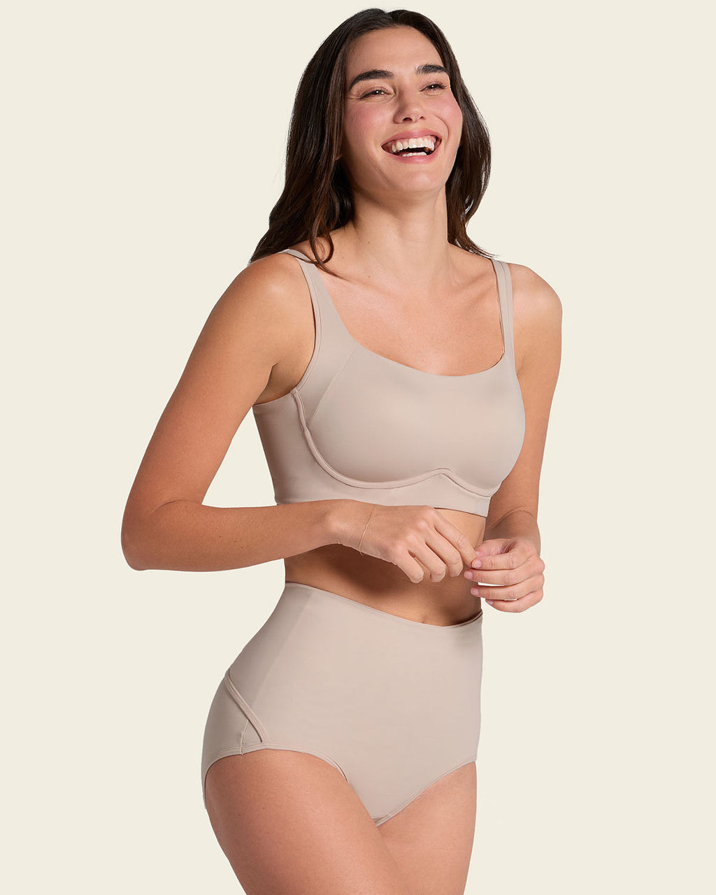 Firm Compression Postpartum Panty with Adjustable Belly Wrap
