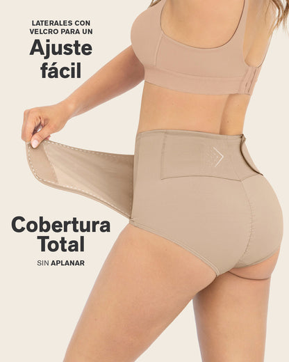 Firm Compression Postpartum Panty with Adjustable Belly Wrap