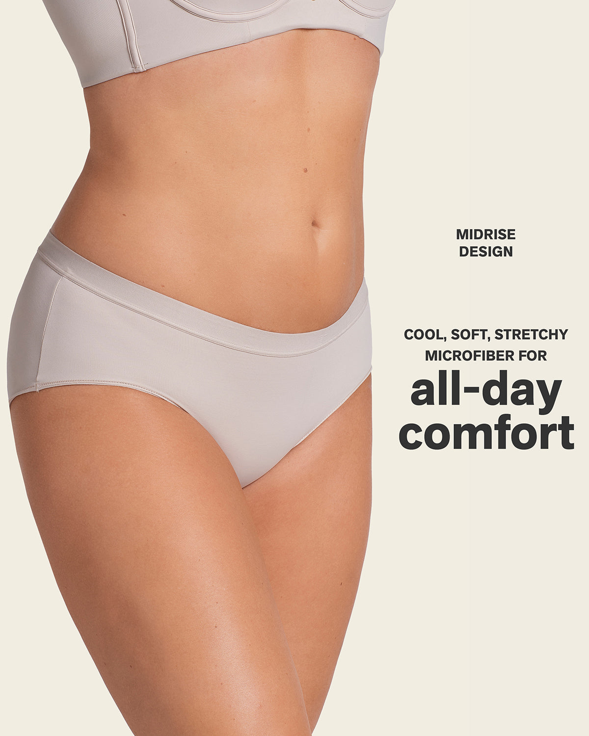 Semi Low-Rise Smooth Hiphugger Panty