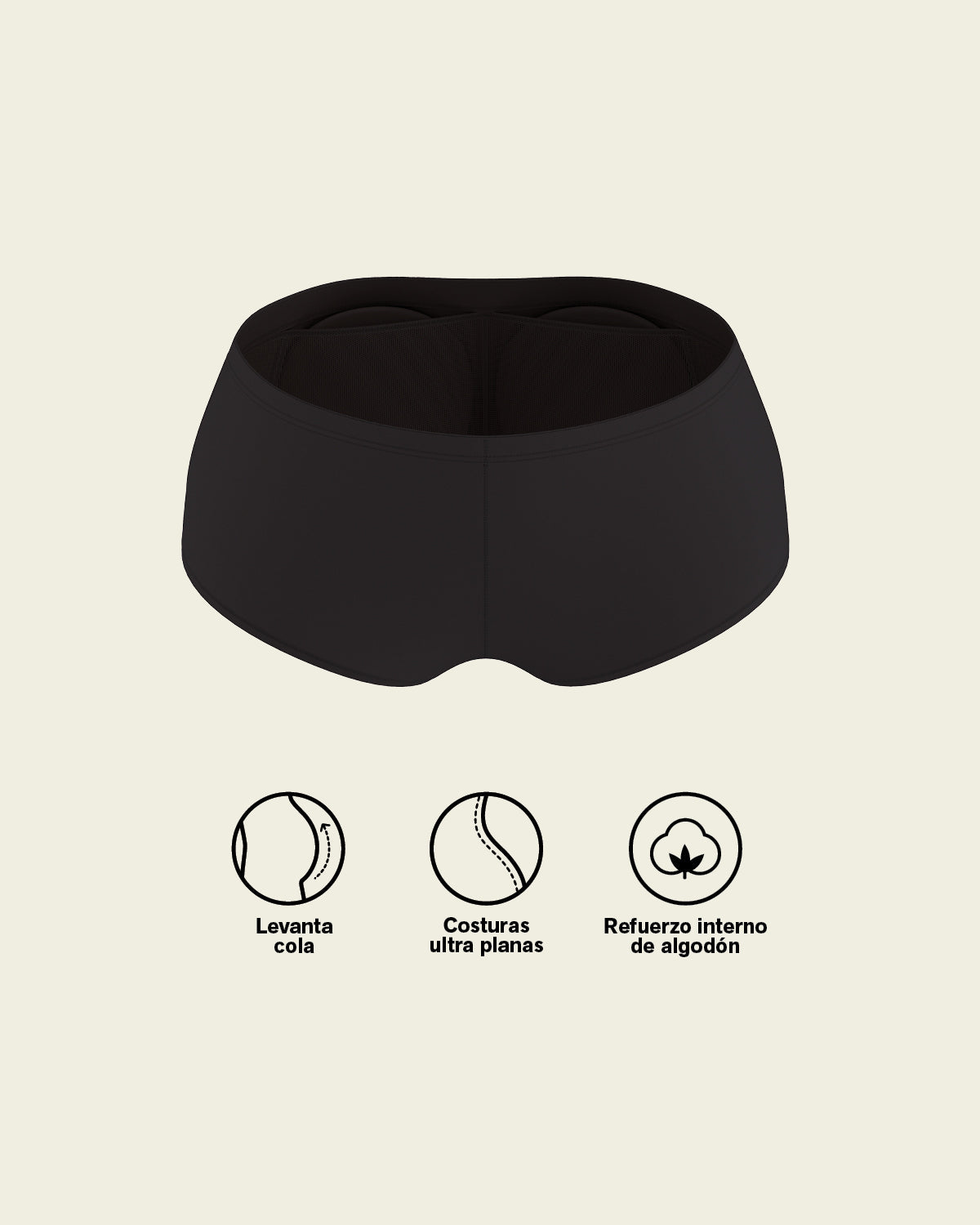 PadUp Panty & PadUp Short in Black and Nude