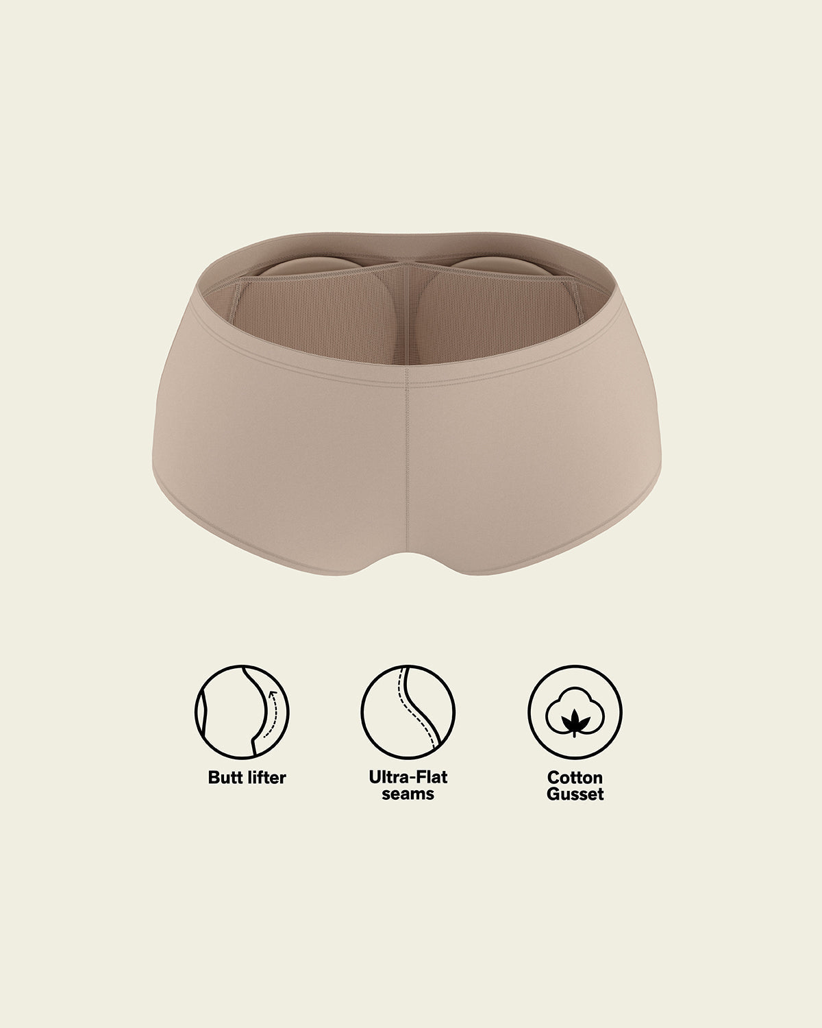PadUp Panty & PadUp Short in Nude