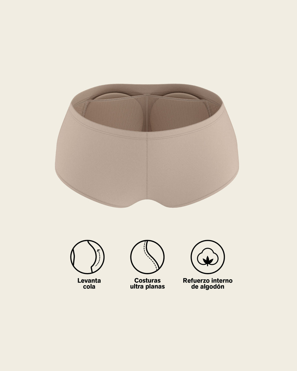 PadUp Panty & PadUp Short in Nude