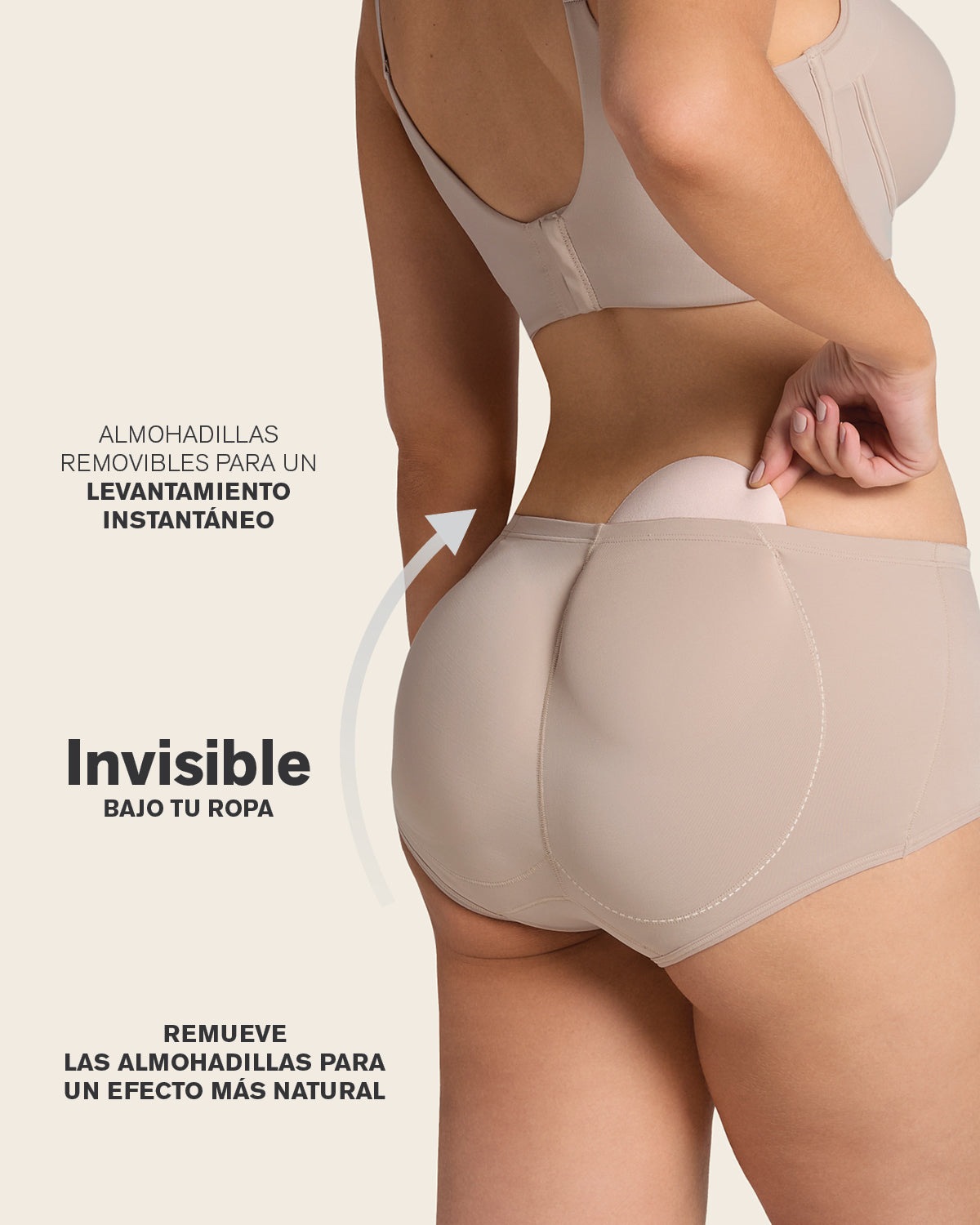 PadUp Panty & PadUp Short in Nude