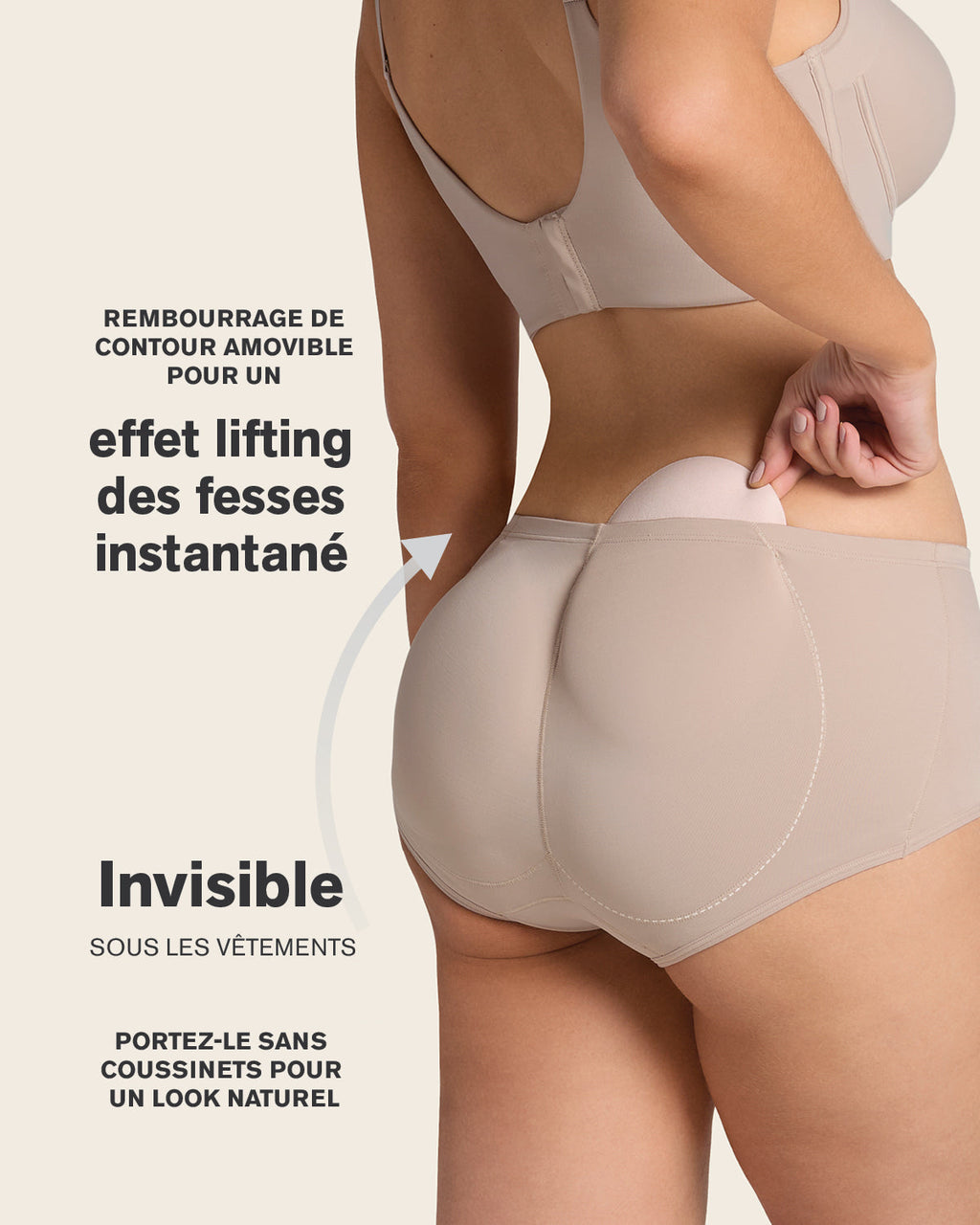 PadUp Panty & PadUp Short in Nude