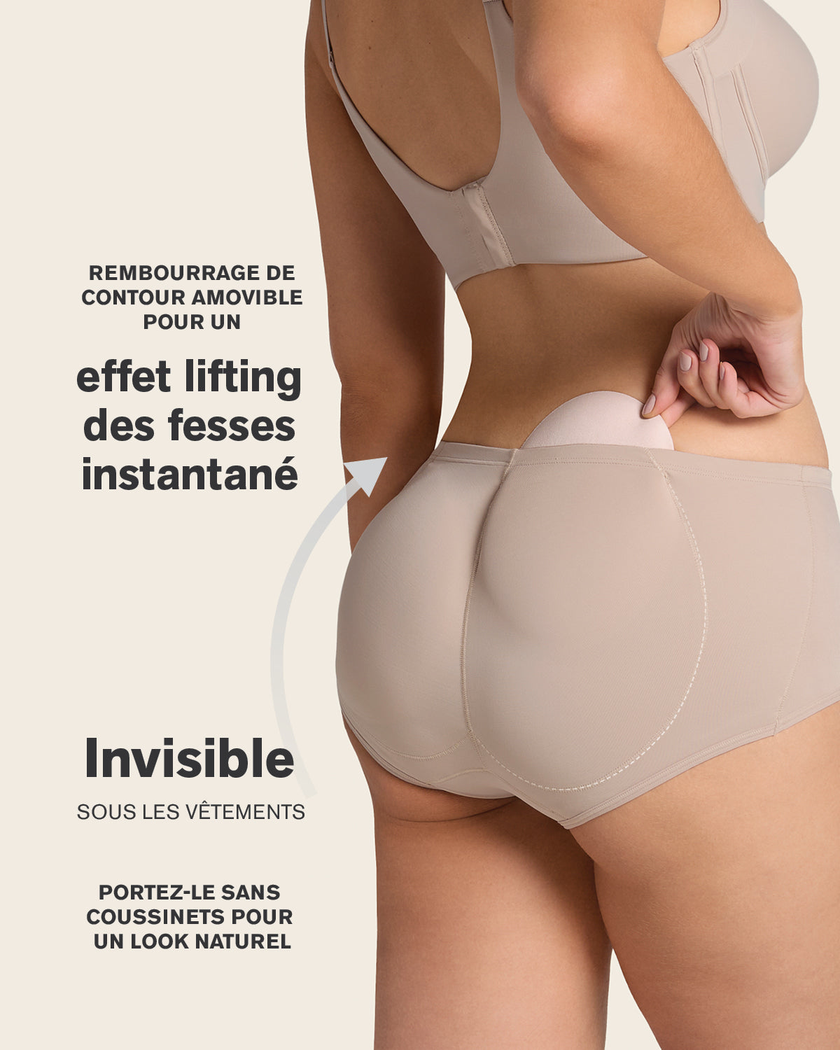PadUp Panty & PadUp Short in Nude