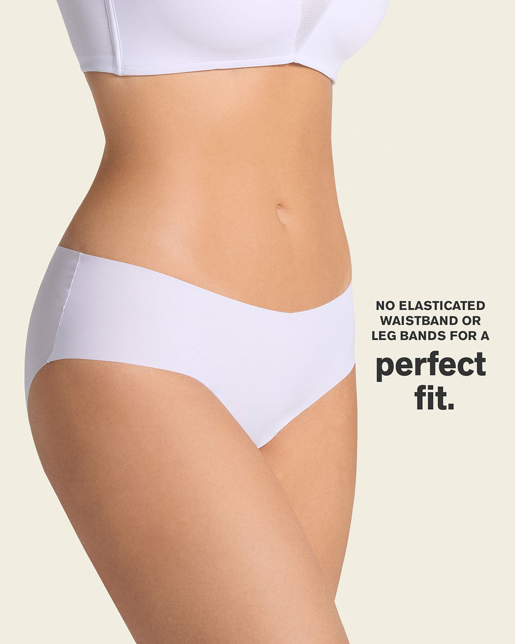 3-Pack No Ride-Up Seamless Hiphugger Panties