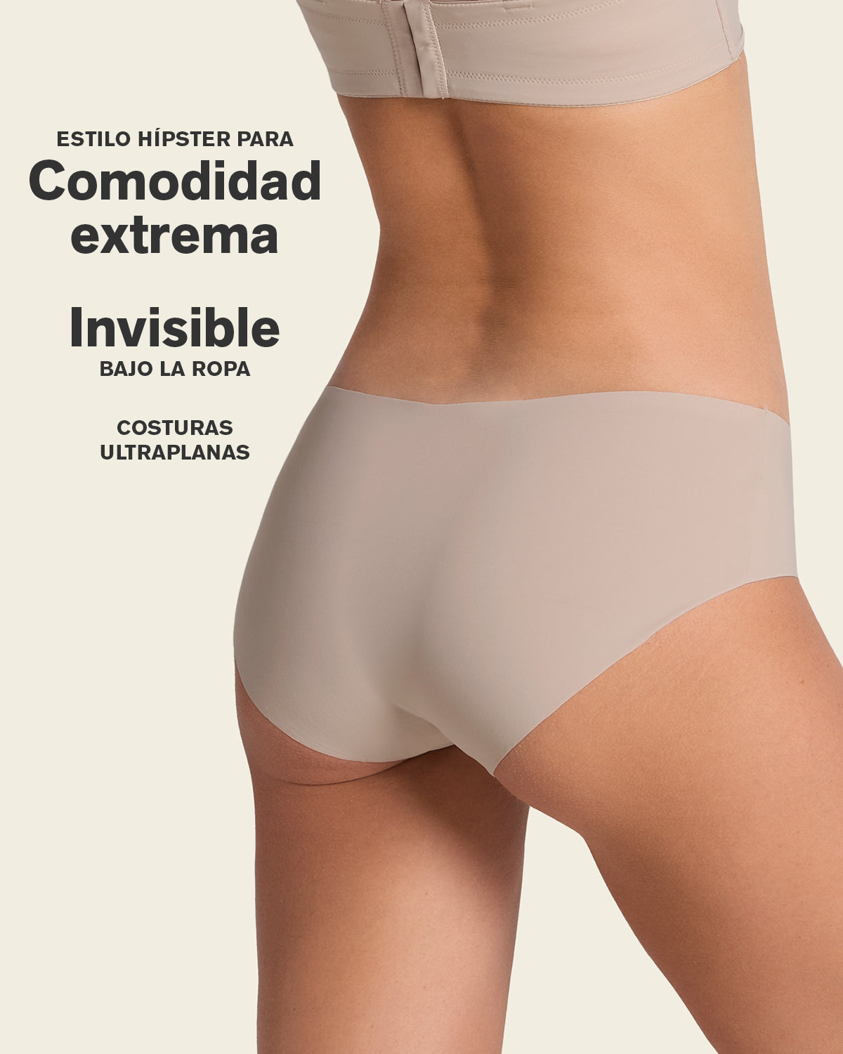 3-Pack No Ride-Up Seamless Hiphugger Panties