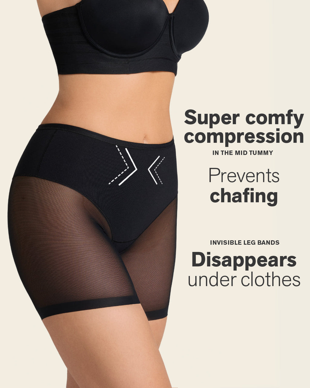 2-Pack Truly Undetectable Sheer Shaper Shorts