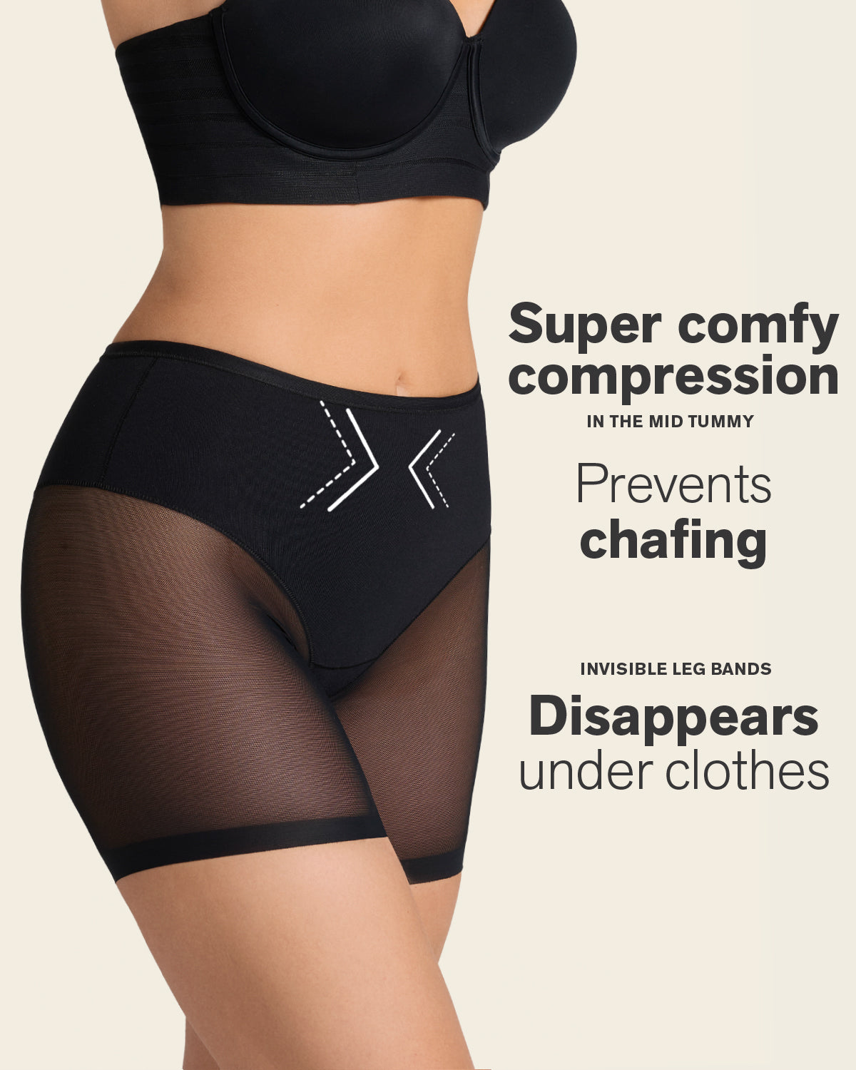 3-Pack Sheer Shaper Shorts