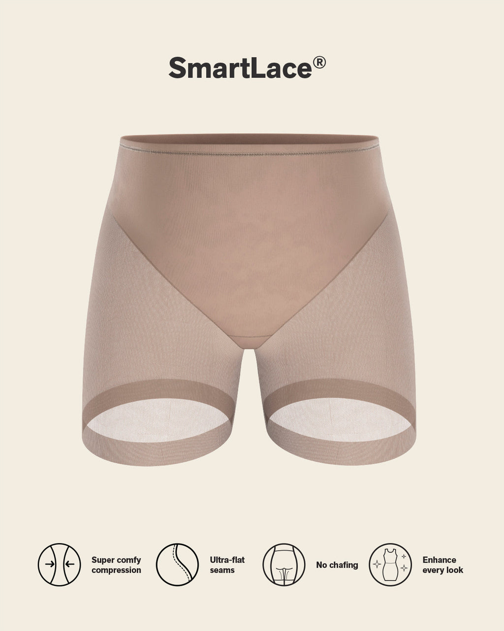 2-Pack Truly Undetectable Sheer Shaper Shorts