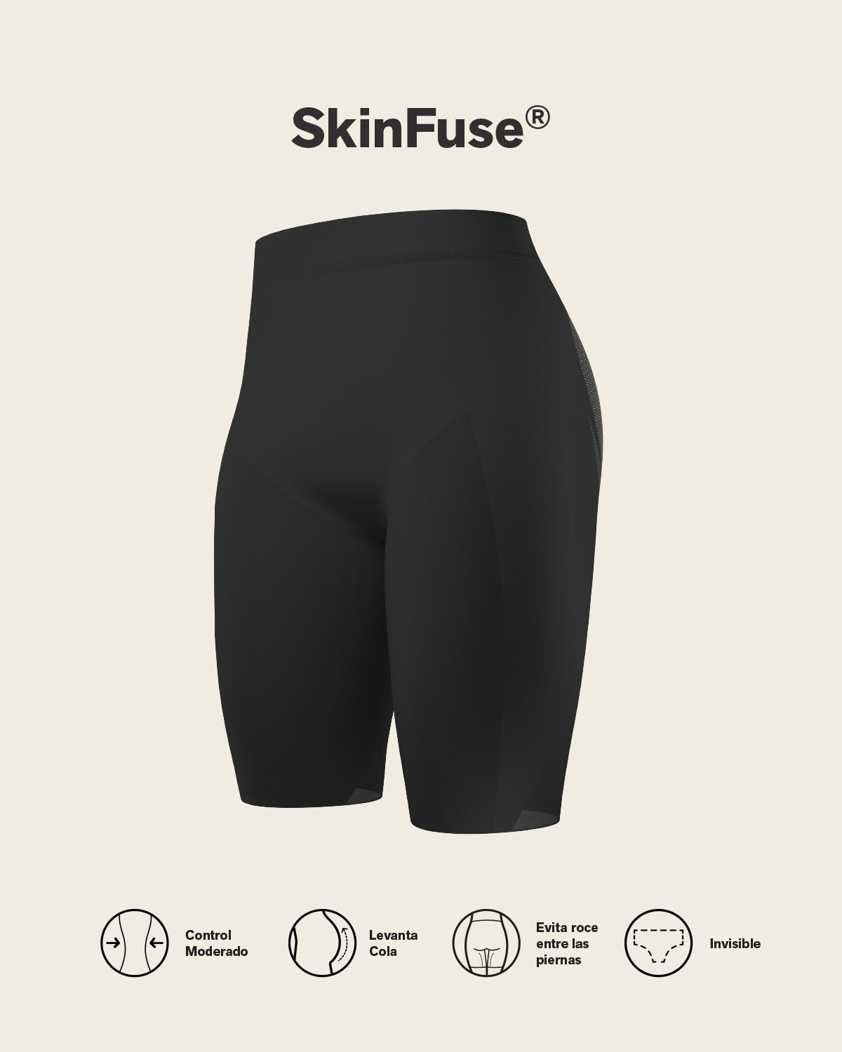 Well-Rounded Invisible Butt Lifter Shaper Short