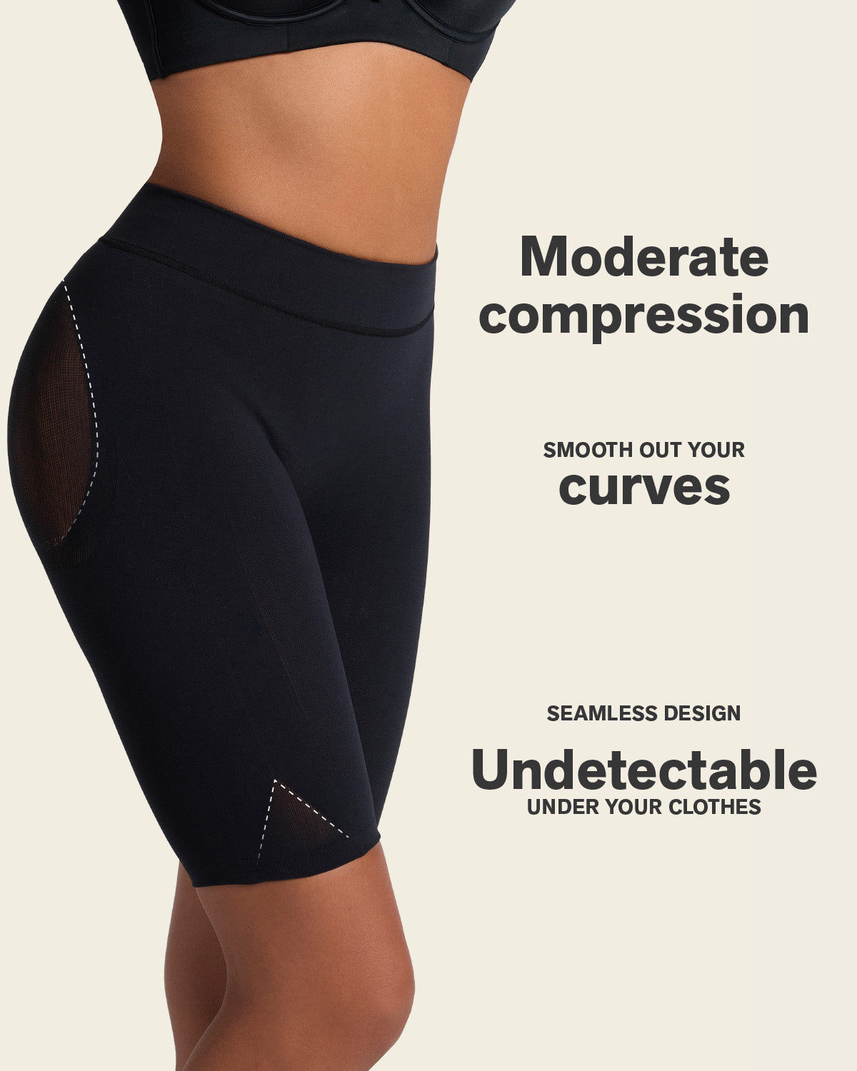 Well-Rounded Invisible Butt Lifter Shaper Short