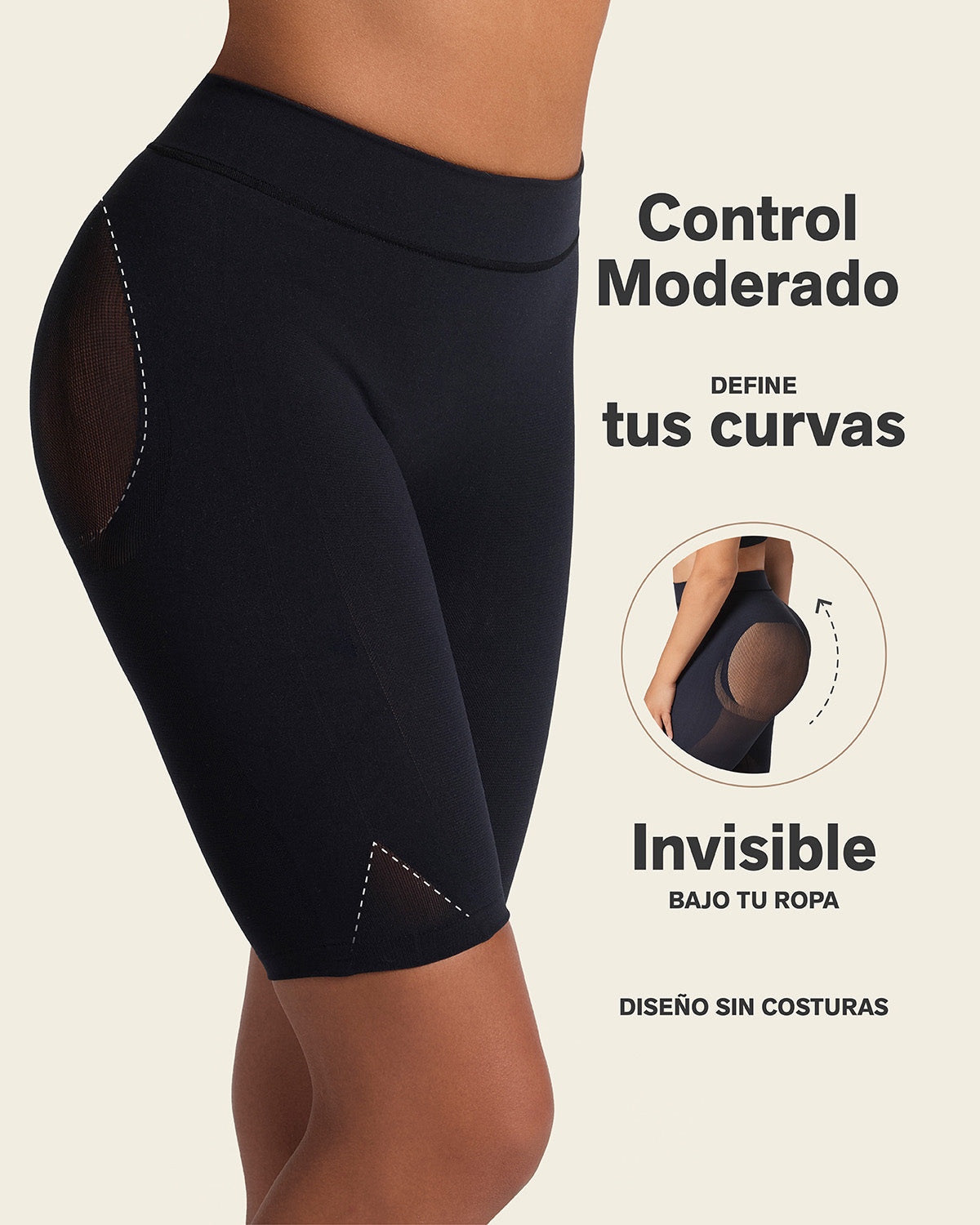 Well-Rounded Invisible Butt Lifter Shaper Short