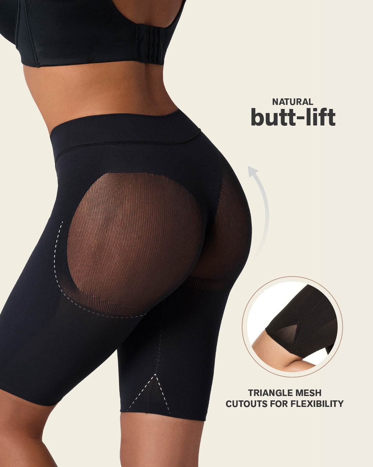 Well-Rounded Invisible Butt Lifter Shaper Short