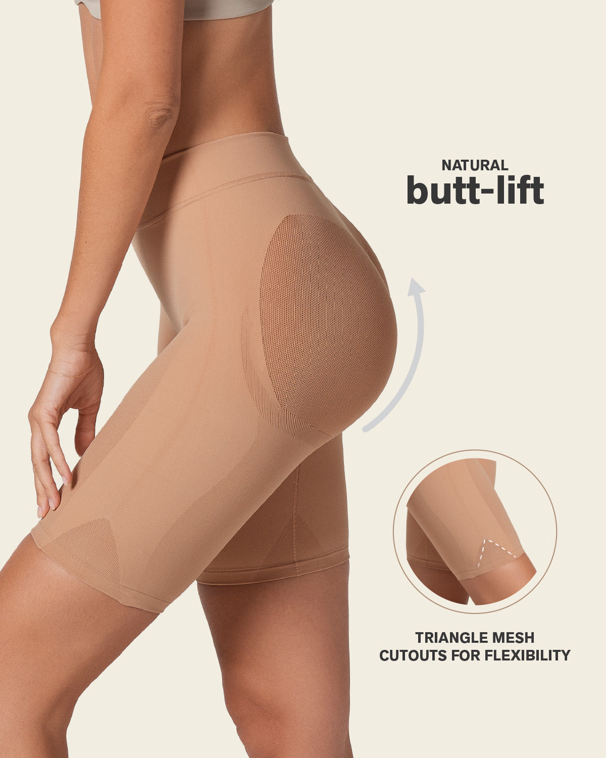 Well-Rounded Invisible Butt Lifter Shaper Short