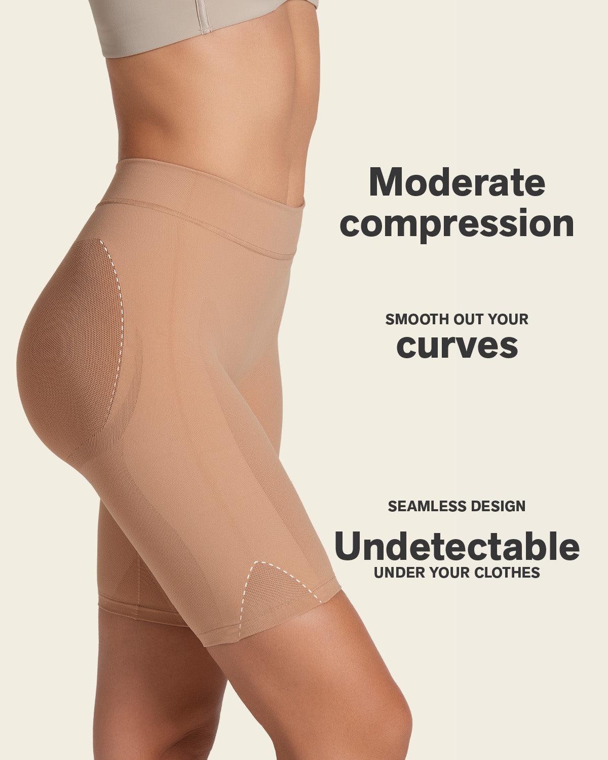 Well-Rounded Invisible Butt Lifter Shaper Short