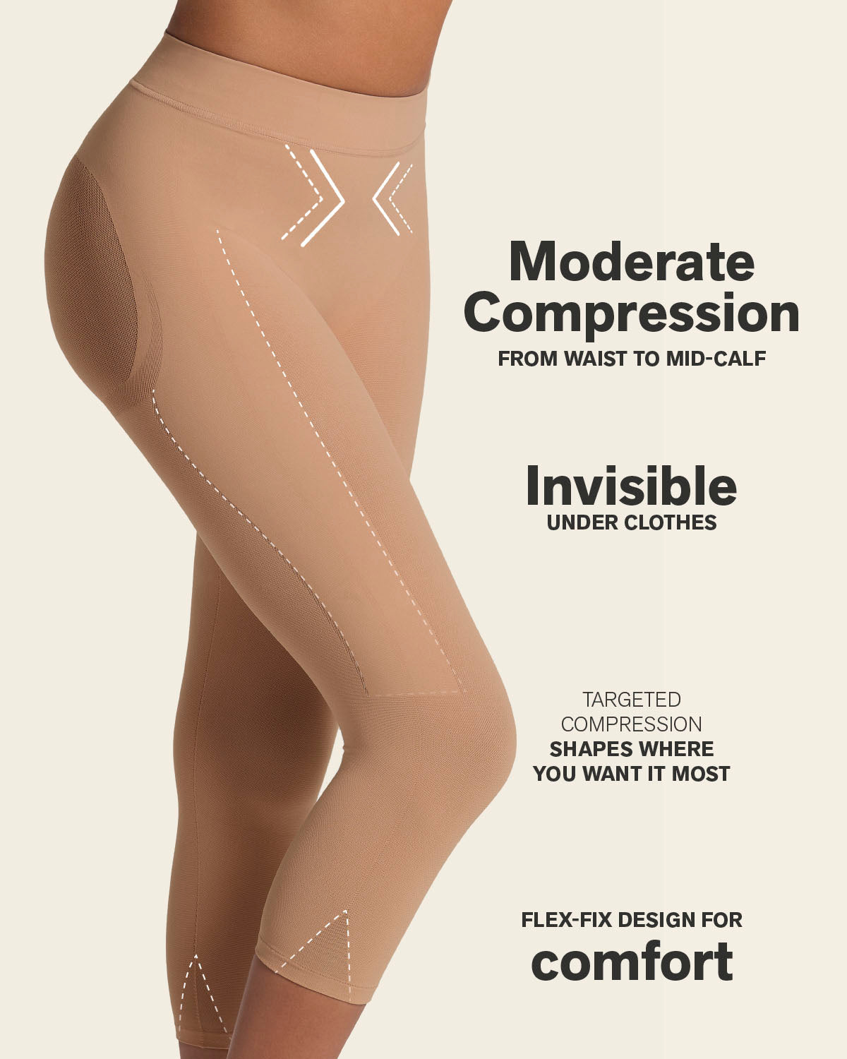 PowerStay Short + SmartShape Capri in Golden Beige
