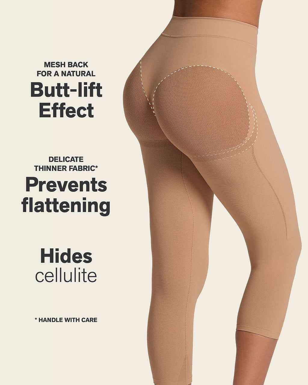 PowerStay Short + SmartShape Capri in Golden Beige