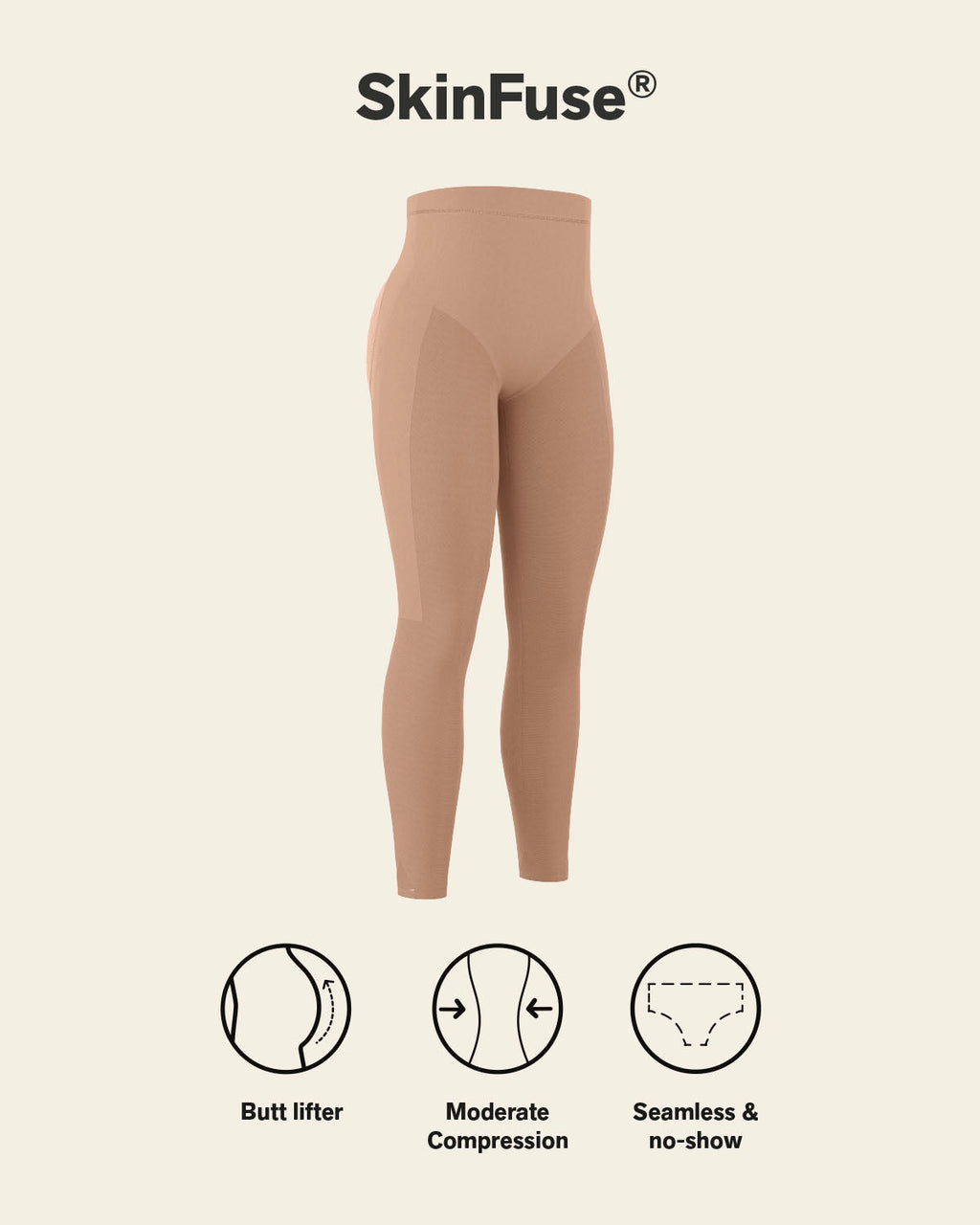 PowerStay Short + SmartShape Capri in Golden Beige