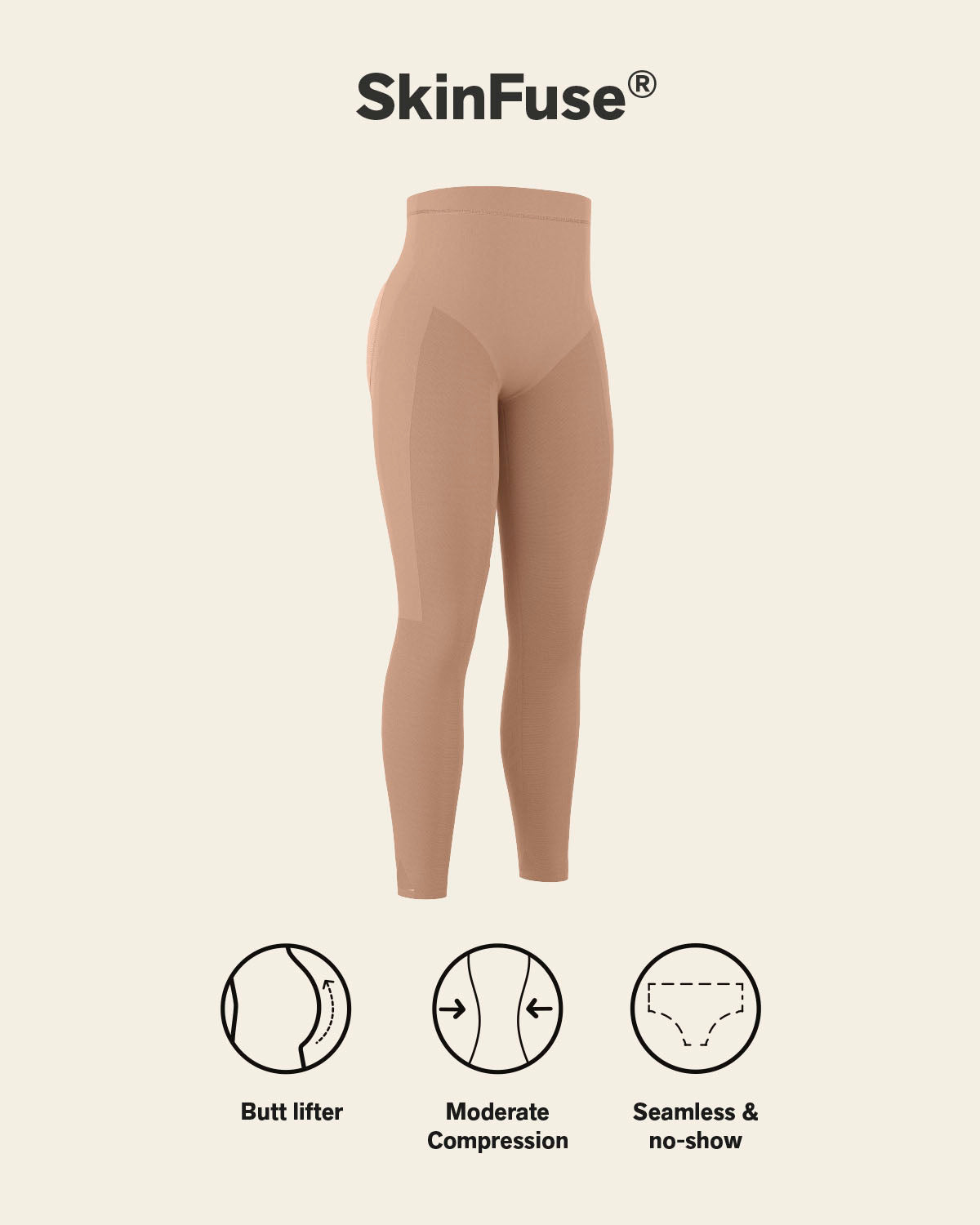PowerStay Short + SmartShape Capri in Golden Beige