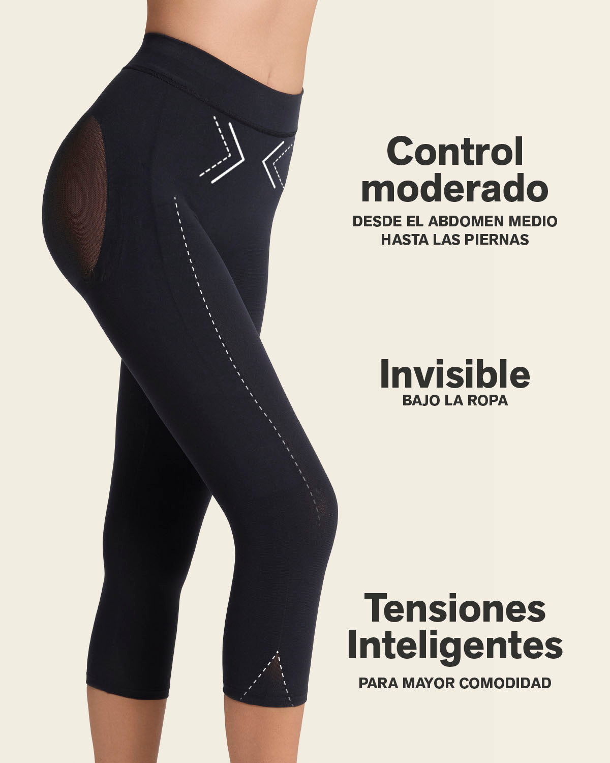 Invisible High-Waisted Capri Shaper
