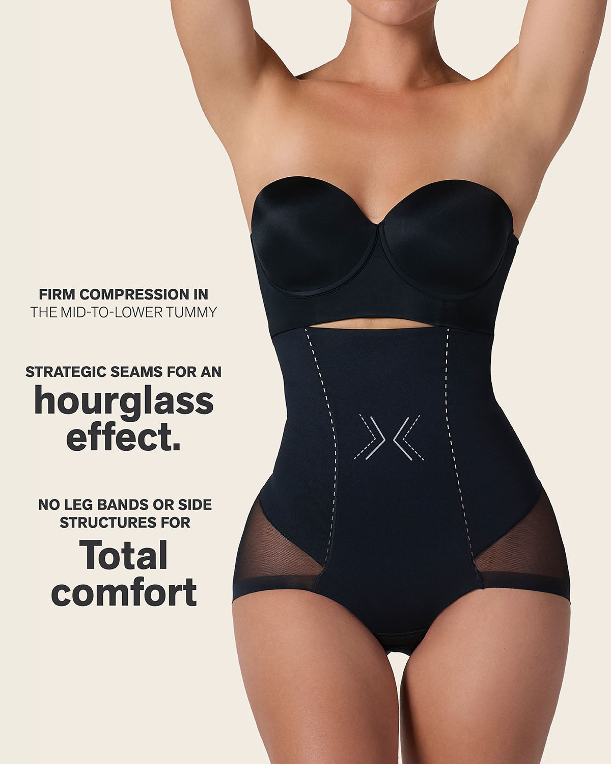 Extra High-Waisted Sheer Bottom Sculpting Shaper Panty