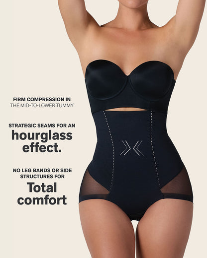 Extra High-Waisted Sheer Bottom Sculpting Shaper Panty