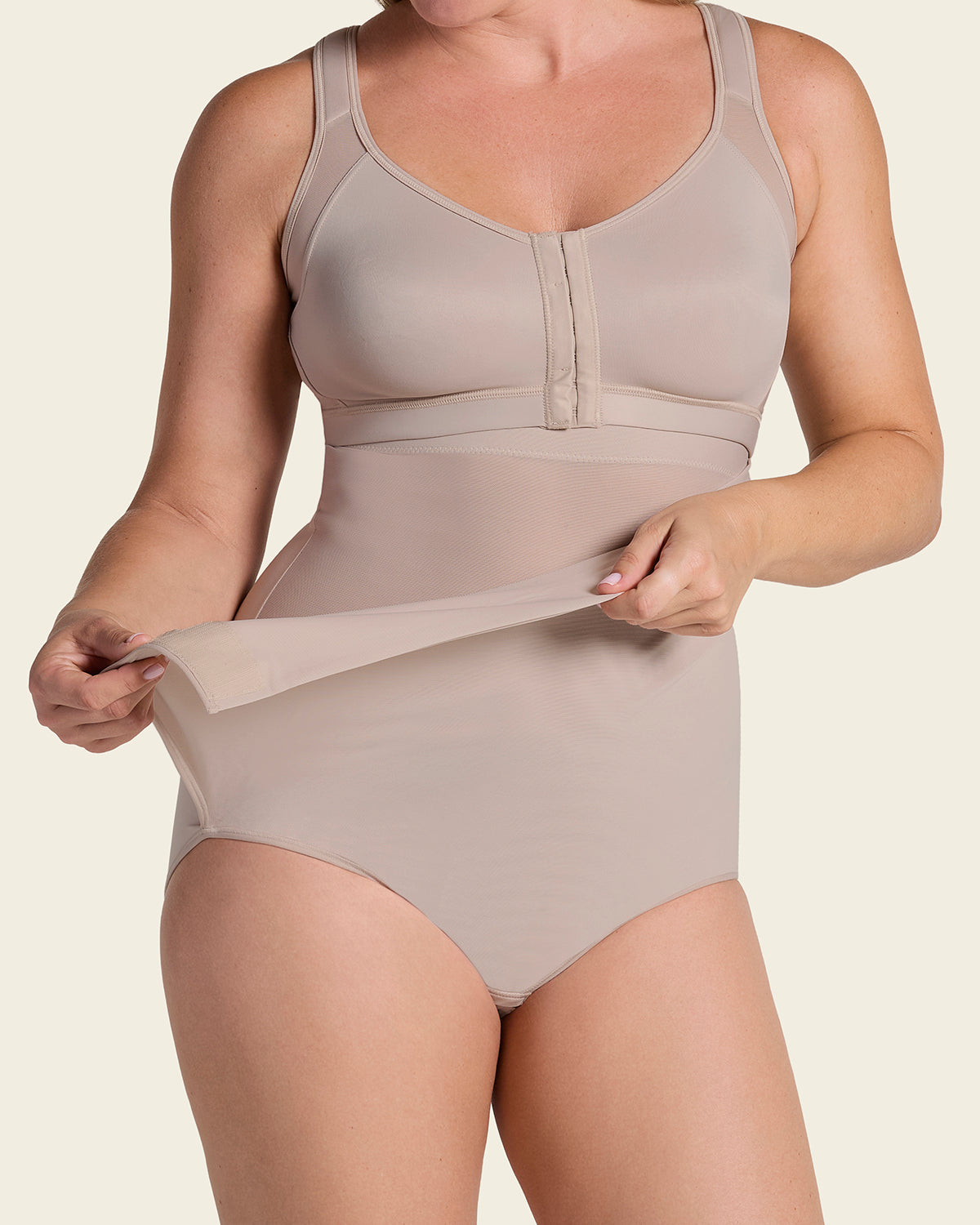Firm Compression Post Surgical Panty w/ Adjustable Belly Wrap