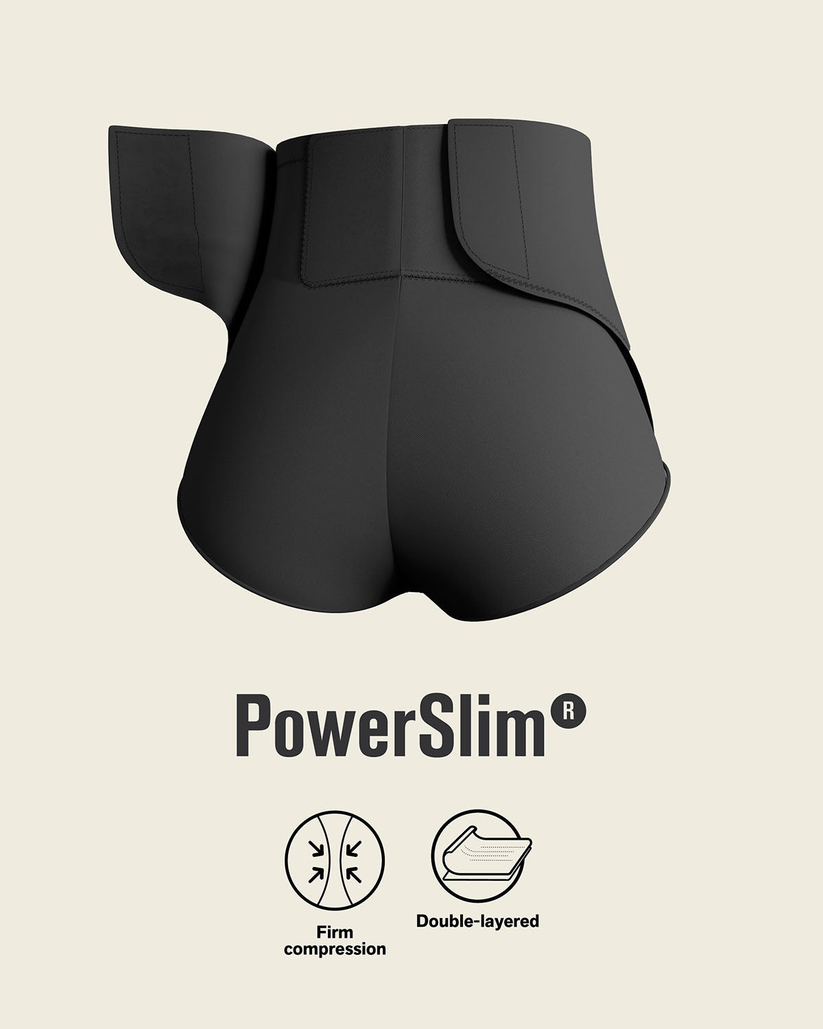 Firm Compression Post Surgical Panty w/ Adjustable Belly Wrap