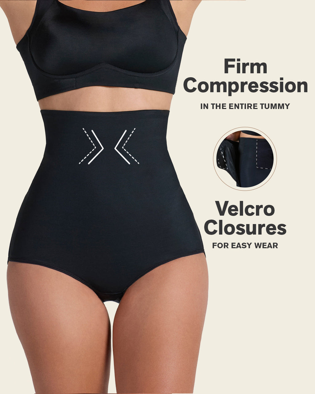 Firm Compression Post Surgical Panty w/ Adjustable Belly Wrap